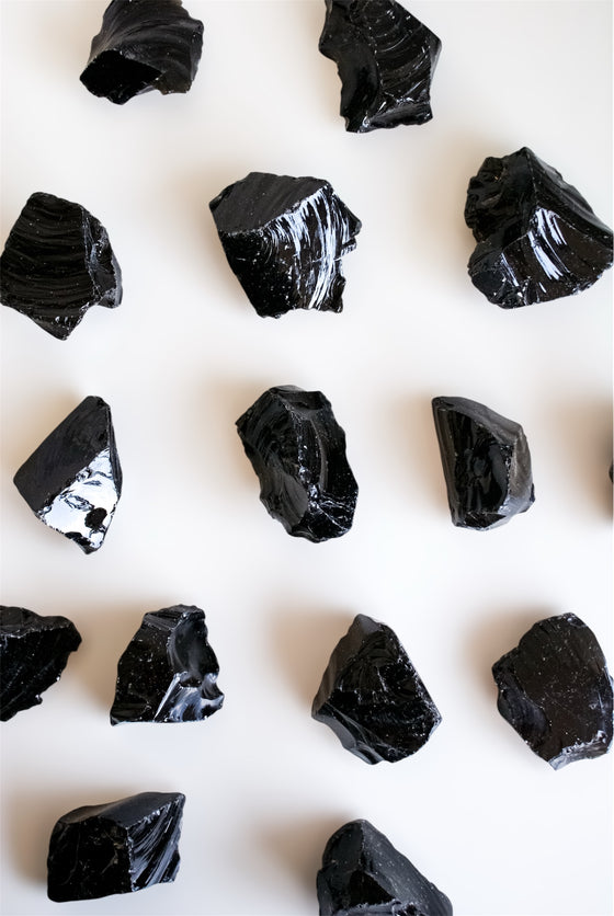 Obsidiana en bruto