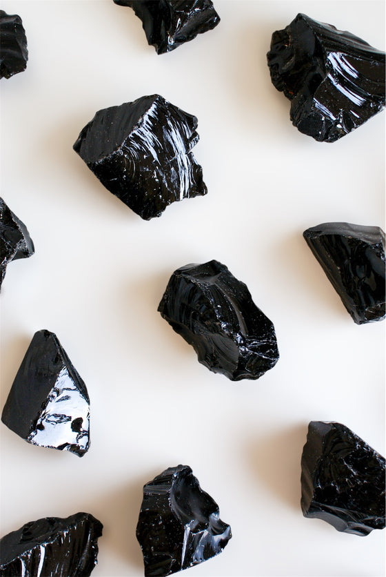 Obsidiana en bruto