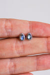 pendientes de labradorita plata de ley