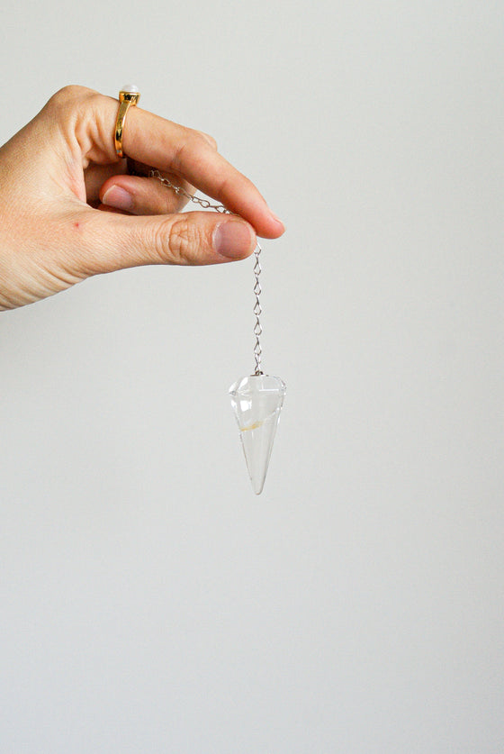PÉNDULO DE CUARZO CRISTAL