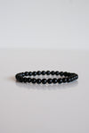 Pulsera infantil de turmalina negra