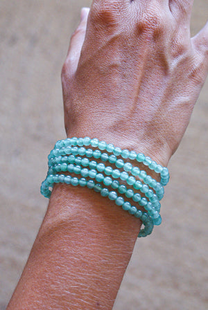 Pulsera aventurina verde 4mm