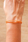 Pulsera cornalina facetada