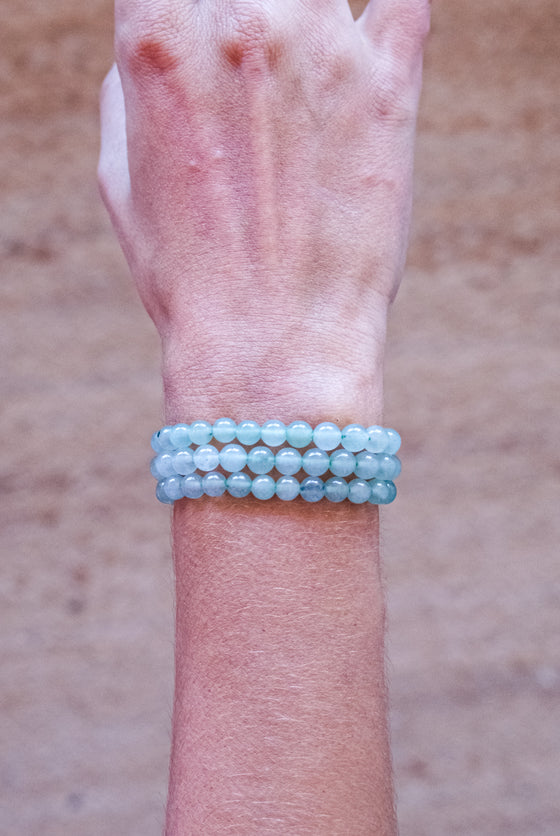 PULSERA DE CUARZO VERDE AVENTURINA INFANTIL