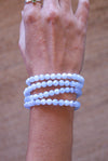 Pulsera de Calcedonia Azul