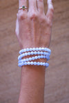 Pulsera de Calcedonia Azul