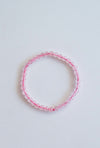 Pulsera de Cuarzo Rosa talla infantil de 4mm