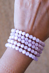 Pulsera de Kunzita 6mm