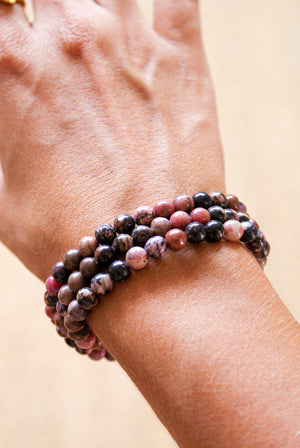 Pulsera de Rodonita