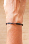 Pulsera turmalina negra facetada