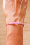 Pulsera facetada turmalina rosa
