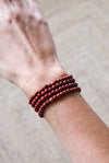 Pulsera jaspe rojo infantil