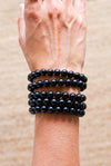 Pulsera turmalina negra 8mm