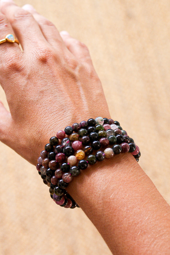 Pulsera turmalina multicolor
