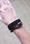 Pulsera turmalina negra 4mm
