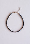 Pulsera turmalina negra y herkimer