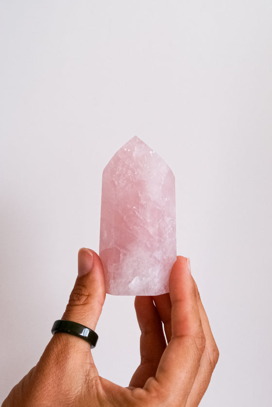 Punta de Cuarzo Rosa