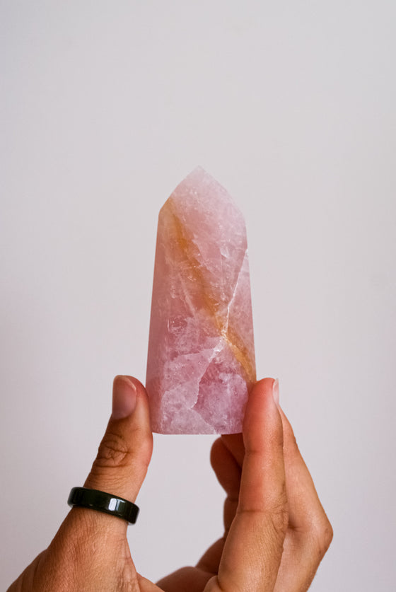 Punta de Cuarzo Rosa