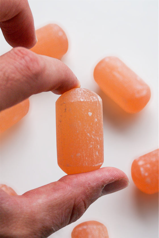 Rodado de Selenita naranja