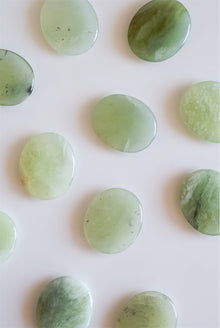  Rodado plano de jade verde