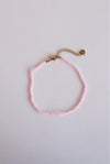 Tobillera de Cuarzo Rosa
