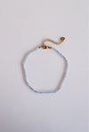 Tobillera de aguamarina, acero inoxidable, waterproof