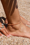 Tobillera de piedra sol, acero inoxidable, waterproof