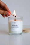 Vela con cera de soja, tuberose jazmine, magnética
